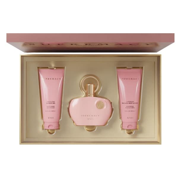 Afnan supremacy eau de parfum pour femme 100ml + gel de baño 100ml + locion corporal perfumada 100ml
