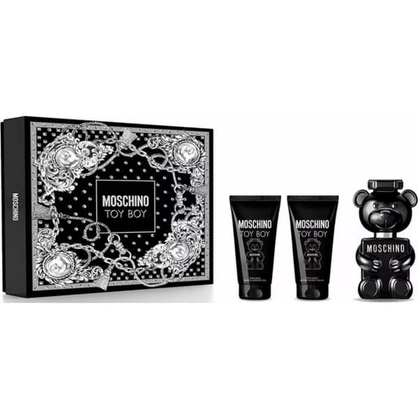 Moschino toy boy eau de parfum 50ml + gel de baño perfumado 50ml + balsamo corporal 1u